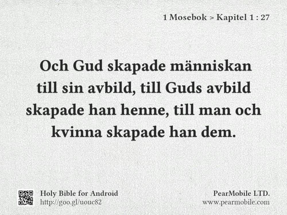 1 Mosebok, Kapitel 1:27